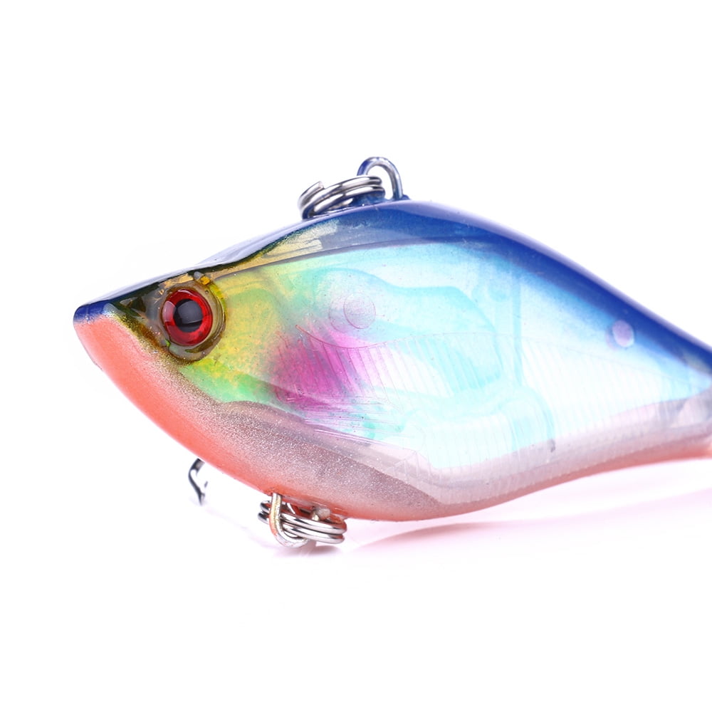 HENGJIA Fishing Lures, 6PCS Lipless Crankbaits for Bass, Minnow VIB Hard Baits Long Casting Sinking Fishing Lure for Saltwater Freshwater Bass, Redfish, Trout, Walleye