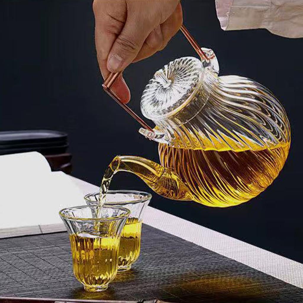 Clear Glass Teapot & Infuser - Golden Gait Mercantile