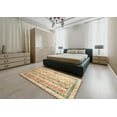 thumbnail image 4 of Ahgly Company Indoor Rectangle Contemporary Brown Gold Abstract Area Rugs, 5' x 7', 4 of 6