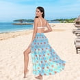 thumbnail image 5 of Women Sarong Wraps Starfish Swimsuit Beach Pareo Bikini Coverups Skirt M, 5 of 7