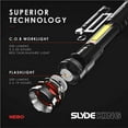 thumbnail image 7 of NEBO Slyde King 500 Flashlight, Rechargeable LED Flashlight and Work Light, Bright, Durable, Everday Carry & Camping Flashlight with 4 Light Modes, C.O.B. Work Light and Magnetic Base, 7 of 7