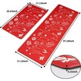 thumbnail image 2 of Kitchen Rug Anti Fatigue, Non Skid Cushioned Comfort Standing Kitchen Mat Waterproof and Oil Proof Floor Runner Mat, Easy to Clean, 17"x59", Red, 2 of 6