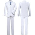 thumbnail image 2 of Lycody Boys Suits Black Suit for Boy Slim Fit Formal Toddler Kids 7Pcs Vest Dress Pants Blazer, 2 of 7