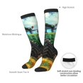 thumbnail image 4 of Fuzoiu Green Tractor Field Print Adult Stockings,Crew Socks,Unisex Fashion Socks, Casual Sports Socks,Comfortable Crew Socks for Everyday Wear and Sports, 4 of 6