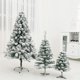 thumbnail image 2 of Árbol de Navidad flocado de 90 cm, abeto navideño artificial de PVC retardante de llama para decoración navideña del hogar, diseño de escenas de fiesta en el hogar, 2 of 5