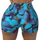 thumbnail image 2 of Fotbe Blue Butterflies Shorts Sin Costuras – Shorts Deportivos de Cintura Alta para Mujer, Elásticos para Gimnasio, Yoga, Running o Ciclismo-XX-Large, 2 of 8