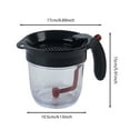 thumbnail image 3 of Gravy Separator 4 Cup, Soup Grease Separator with Bottom Release Valve and Strainer, 1000 ml Oil Separator Measuring Cup for Stock and Drippings, 3 of 9
