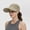Khaki, variant on Women's Wide Brim Baseball Cap Summer Lightweight Breathable Sun Hat,Adjustable Ponytail Friendly Solid Color Visor,Quick Dry UV Protection Outdoor Travel Casual Daily Wear Black One Size