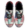 thumbnail image 2 of Independence Day Eagle Sttue of Liberty Sty Stong America Shoes Sneakers Black Size 3.5, 2 of 7