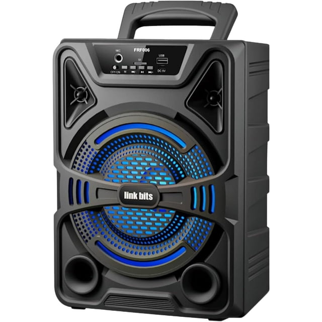 Bocina 8 pulgadas Inalámbrica Portátil Bluetooth Radio Karaoke Micro SD