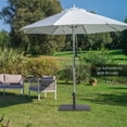 thumbnail image 2 of Costway Base Cuadrada para Sombrilla de Patio de 16 kg con 4 Almohadillas de Pie Ajustables para Postes de 4 y 5 cm Negro, 2 of 10