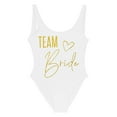 thumbnail image 4 of Womens Bikini Women's Letter Print Fashion Sleeveless Backless Swimsuit Bikini Swimwear White S, 4 of 4