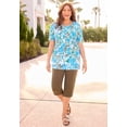 thumbnail image 2 of Catherines Women's Plus Size Suprema Short Sleeve V-Neck Tee, 2 of 5