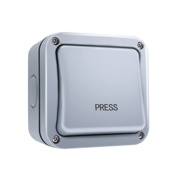 TOPENS TC148 Pulsador de pared impermeable, interruptor de liberación con cable montado en superficie para abridor de puerta automático, sistema de control de acceso de puerta y sistema de timbre, int