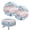 Rose Marble Texture Pattern, variant on HUIACONG Stretch Bar Stool Saddle Padded Seat Covers for Kitchen Bathroom, Soft Fabric Waterproof Round Bar Stool Cushion Padded Cover with Dustproof