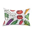 thumbnail image 7 of Yayeee Pillowcase King Size Set of 2 Satin Wrinkle Resistant Pillow Case, Red Vegetables Pattern, 7 of 7