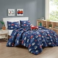 thumbnail image 2 of EvJK 3-4PC KID COMFORTER – Soft & Cozy Elegant Print Comforter with Coordinated Shams and Toy Pillow, Full, 2 of 3