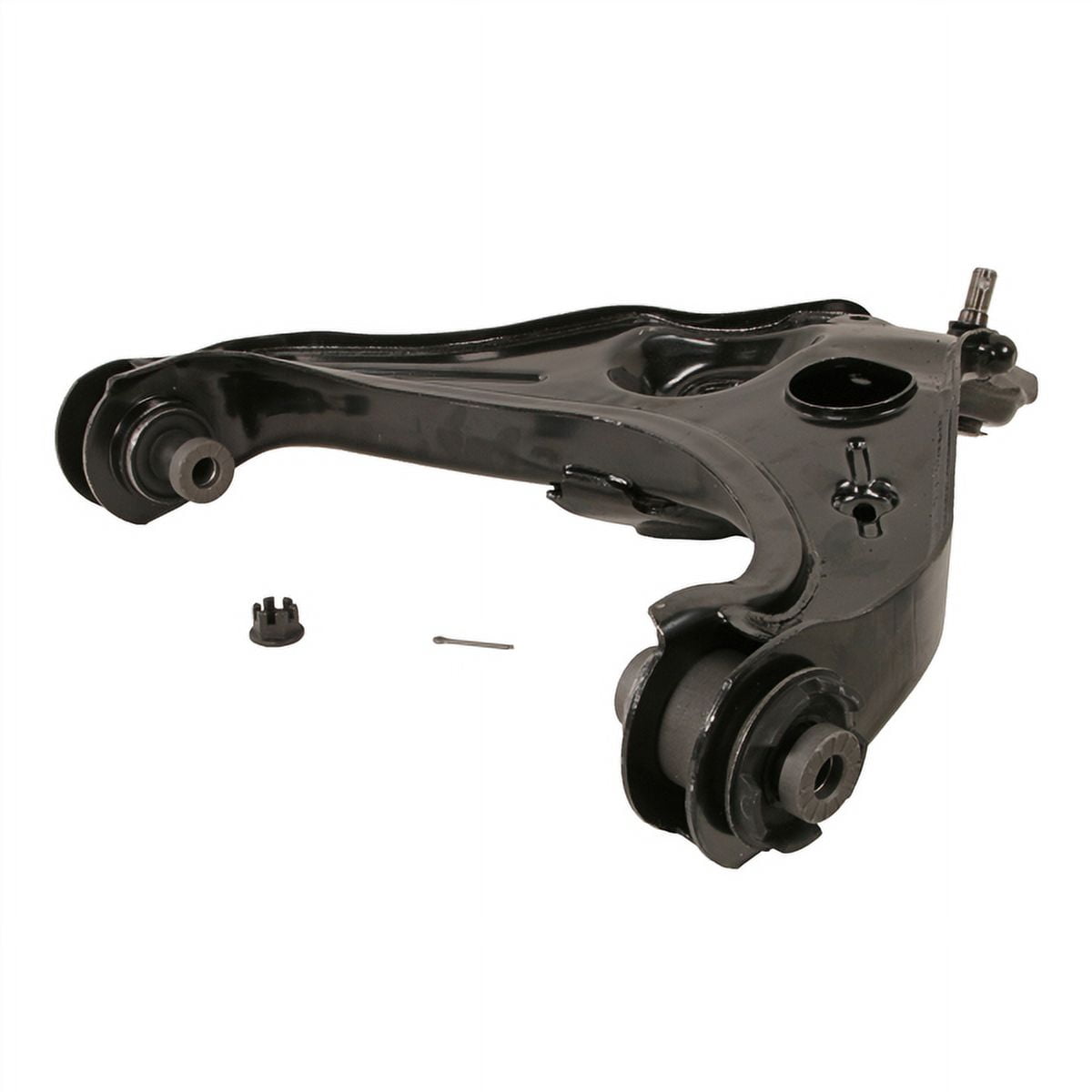 Bras de suspension assemble avec joint a rotule avant gauche en bas