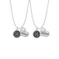 thumbnail image 1 of Delight Jewelry Silvertone Celtic Knot in Black Circle Mother & Daughter Heart Necklaces (Set of 2), 19"+2", 1 of 4