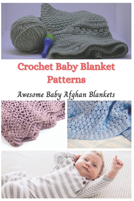 Knit Pattern Book BABY AFGHANS ~ 10 Beginner Designs Make Your 1st Blanket 