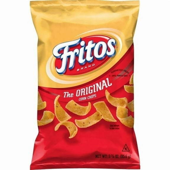 Fritos Original Corn Chips Snacks, 3.375 oz Bag-3 pack