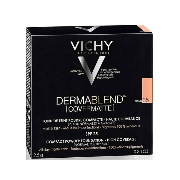 Maquillaje en polvo Vichy Dermablend Covermatte FPS25 Tono 35 Sand 9.5 g