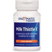 Enzymatic Therapy Milk Thistle X Vegetarian Capsules, 60 Ct