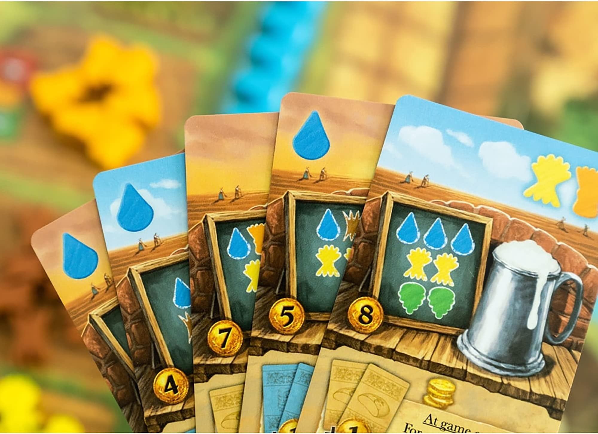 Capstone Games Beer & Bread Card Game for 2 Players, Strategic Brewing and Baking Theme with Competitive Resource Planning, Gameplay Replay Value for Adults and Teens | Ages 10+ | 30 Minute Playtime