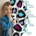 thumbnail image 3 of Blackout Kids Curtains,White and Colorful Of Leopard Print Childrens Insulated Curtains Set Of 2,Bedroom Essentials,Toddler Room Decor 52"x84", 3 of 5