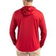thumbnail image 2 of Men's Cutter & Buck Red Kansas City Chiefs Americana Coastline Epic Comfort Eco Recycled Long Sleeve Hoodie T-Shirt, 2 of 2