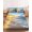 Blue, variant on King Size Fitted Sheet Set - Summer Beach 3 Piece Bedding Sets 16" Deep Pocket Fitted Sheet with 2 Pillowcases, Sunset Ocean Coastal Nautical Brushed Microfiber Hotel Luxury Bed Sheets