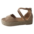 thumbnail image 2 of Moda mujer gente zapatos casuales de suela gruesa sandalias casuales de tacón de cuña hueca Wmkox8yii  shjk4346, 2 of 5
