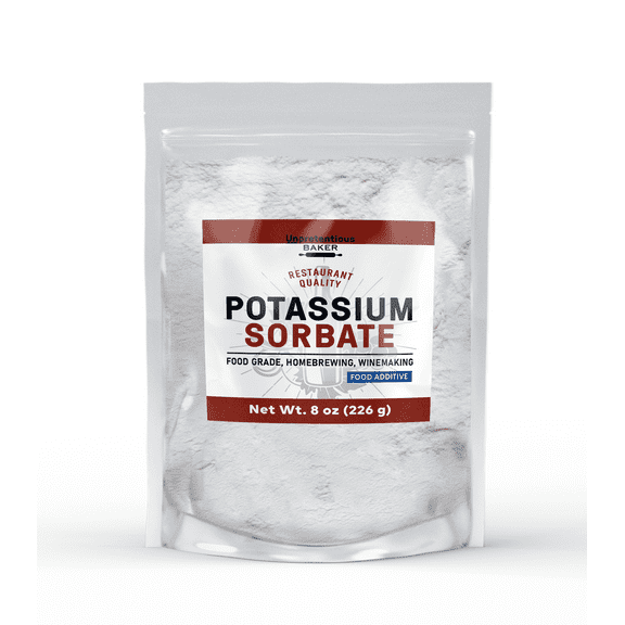Unpretentious Potassium Sorbate, 8 oz, Additive & Preservative, Winemaking, Homebrewing