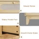 thumbnail image 4 of 3 cajones dormitorio con asas y patas de madera, 4 of 7