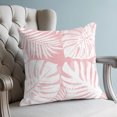 thumbnail image 4 of Pillow Covers 26x26 Set of 2, Palm Tree Monstera Throw Pillow Covers Decorative Couch Cushion Cover, Pink White Leaf Boho Botanical Tropical Microfiber Soft Pillowcases for Bedroom Living Room Sofa, 4 of 9