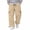 09#Beige, variant on Casual Work Pants Featuring Cargo Pocket Design Loose Wide Leg Silhouette Straight Trousers for Everyday Streetwear