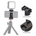 thumbnail image 4 of Anoder AD-06 Universal Phone Tripod Mount Phone Holder & Quick Release Plate 2-in-1 with Cold Shoe Mount 1/4 Inch Screw Hole Bubble Level for Smartphones Vlog Live Streaming Video Conference Online, 4 of 6