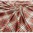 thumbnail image 4 of Fall Decor Farmhouse Throw Blanket: Soft Burnt Orange Plaid Design Accent for Sofa Couch Chair Bed Dorm, 4 of 5