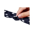 thumbnail image 4 of INSPIRAR CHIC Bufanda Delgada de Seda con Lunares Cinturón Largo y Estrecho Accesorio para Asa de Bolsa Azul Oscuro con Lunares Medianos S, 4 of 6