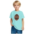 thumbnail image 2 of FamilyThread Toddler Girls Boys Rugby Short Sleeve Cotton T-Shirt Fashion Print Summer Tops Crew Neck Casual Daily Shirt For 3-9Y, 2 of 5