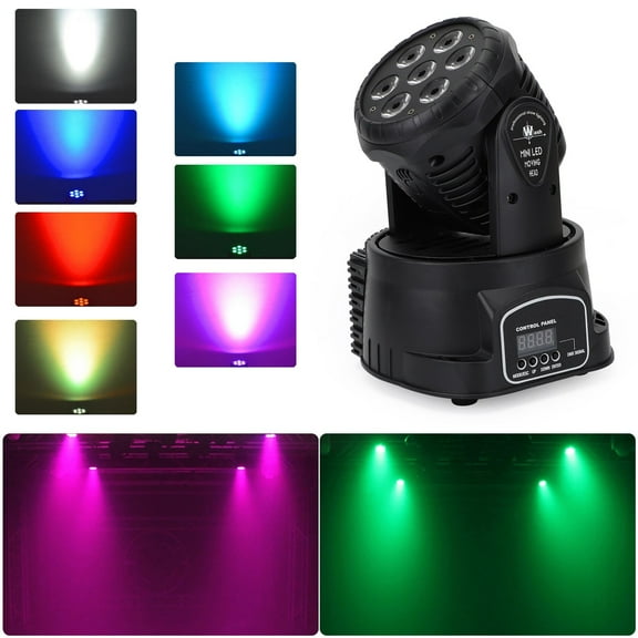 7 x10W Moving Head Stage Light 70W 7 LED RGBW DMX DJ Disco Stage Party Lighting