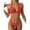 Red, variant on Women High Waisted Bikini Sets Push up Halter Two Piece Swimsuit Tummy Control Bathing Suit Red