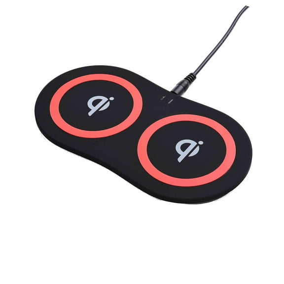 C200 Dual 10W Qi Wireless Charging Pad – Stylish, Slip-Resistant, Multi-Device Power Solution