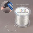 thumbnail image 3 of 65Yards 1.2mm Clear Korean Elastic Crystal Thread Stretch String Cord Crafting DIY Thread for Beading Craft Sewing, 3 of 8