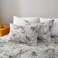 thumbnail image 7 of Marble Duvet Cover Set with Zipper Closure Ties, Soft Microfiber White Marble Pattern Double, 7 of 7