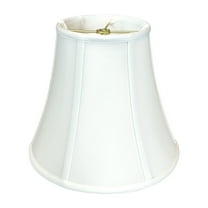 Royal Designs True Bell Basic Lamp Shade, V Notch Fitter, White, 8" x 16" x 12.625"