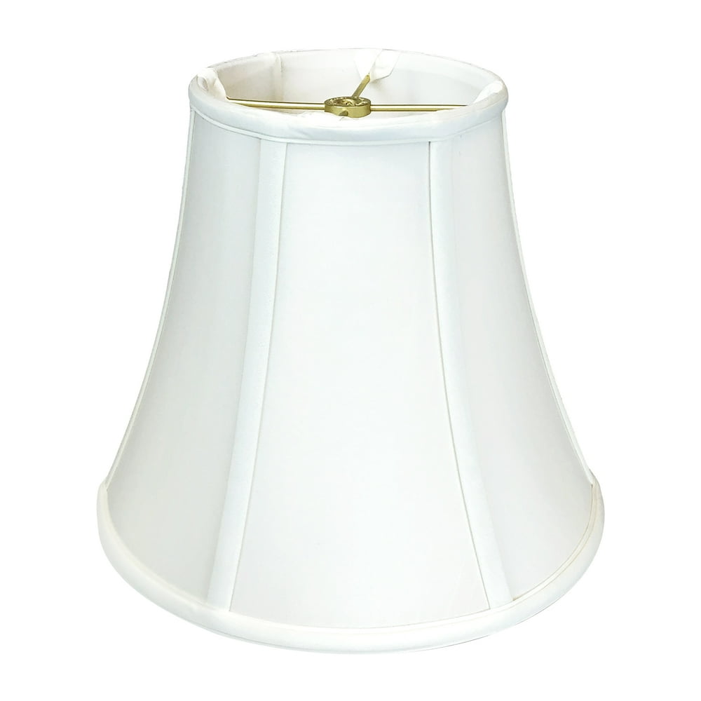 Royal Designs True Bell Basic Lamp Shade, V Notch Fitter, White, 7" x