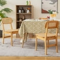 thumbnail image 2 of Costway Rattan Accent Chairs Set of 2 Bamboo Frame Cane Woven Backrest &Seat Dining Room, 2 of 8