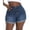 Royal Blue-985, variant on Women Plus Size Jean Shorts Stretchy 3.5" Sexy Trendy Patch Pocket High Waisted Denim Shorts Black 20W