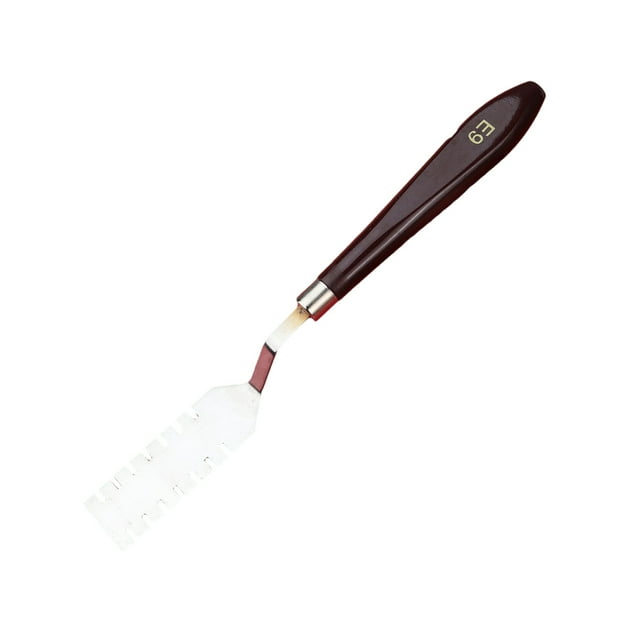 Oil Painting Scraper Stainless Steel Mixing Paint Tool Handle Acrylic Paint Tool Irregular-shape Serration Palette Scrapers E9
